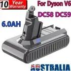 6000mAh FOR DYSON V6 BATTERY ANIMAL DC58 DC59 DC62DC74 SV03 965874-02 SV09 SV06
