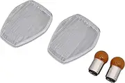 POSH 058278 Motorcycle Supplies, Custom Turn Signal Lens Set, CBR1000RR ('04~'05), CB1300SF ('03~'05), CB400SF SPEC3 ('04~'05), Other, Clear Double Ball