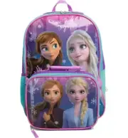Disney Frozen Elsa Anna Little Girls School Backpack Lunch Box Book Bag SET Kids