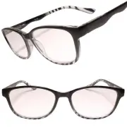 Modern Mens Womens Black 1.50 Reading Glasses Reader