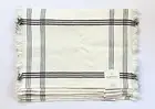 Hearth & Hand Magnolia Set/6 Red Black Cream Striped Cotton Linen Placemats NWT