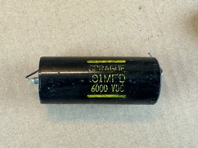 Sprague Black Beauty .01 uf 6000v 6KV Oil Capacitor PIO Tone Cap