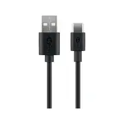 Goobay USB-C(TM) Charging and Sync Cable (USB-A > USB-C(TM)) 0.5m for PCs/Laptop/Tablet/Smartphones - Black
