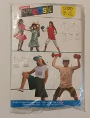 Burda Sewing Pattern 5129 Super Easy Boys & Girls Shorts Shirt Vintage 10 - 16