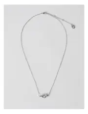 [Trent Nathan] Knot Pendant Necklace in Silver