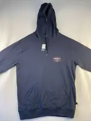 Quicksilver Mens Blue Hooded Sweatshirt Hoodie Pullover Size Medium M New Tags