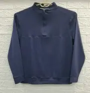 New Black Clover Crosley 1/4 Zip Long Sleeve Shirt Navy Size Large
