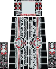 Bally Space Invaders Pinball Machine CABINET Decal Set