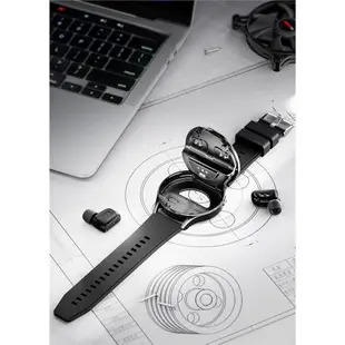 黑科技翻蓋智能手表藍牙耳機二合一通話心率運動NFC功能支付watch