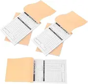 CIYODO 5pcs Invoice Note Book with Integrated Writing Board Receipt Book for Small Business Order Tracking and Record Management