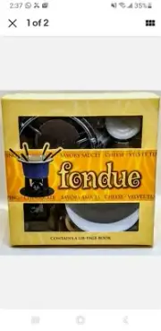 Fondue Complete Box Set by Top That! Fondue Pot with Forks and Recipe Book