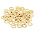 70Pcs Brass Flat Washer, M5 5 x 10 x 0.5mm Fenders Washers Assortment