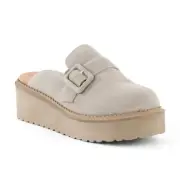 Seychelles Come Together Platform Wedge Loafer Mule Leather Size 9 NIB Slip Ons