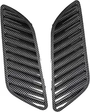 Lanliuhui Store Car Front Grill Hood Cover, Carbon Fiber Bonnet Grill Air Outlet Vent Cover Trim Compatible With B*W E90 E91 E92 F30 E46 DTM Style