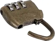 MOKKHNB Retro Style Zinc Alloy Combination Lock Vintage Padlock for Bags Suitcases Handbags Security for Luggage Personal Items