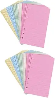 STOBOK 2 Pcs A6 Loose Leaf Paper 50 Sheets/Book Smooth Writing Perfect for Students Office Diary Finance Records