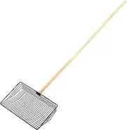 Poop Shovel,Dog Pooper Scooper,Sifting Shovel,Litter Sifter,Litter Box Scooper,Metal Chicken Poop Scooper,Chicken Poop Scooper with Wood Handle for Cats Dogs Chicken Poop
