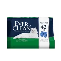 在飛比找momo購物網優惠-【EverClean 藍鑽】超凝結貓砂 強效低敏結塊貓砂 4