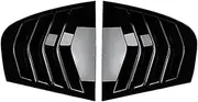 Compatible For BMW 3-Series E90 M3 Sedan/Saloon 2005-2011 Car Rear Side Window Scoop Louvers Cover Trim Blinds Auto Exterior Styling Decor(Glossy Black)