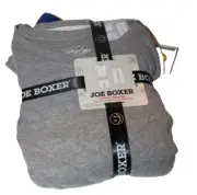 Joe Boxer Men's Gray/Blue Polar Bear Thermal Crew Jams Fleece Pajama Pants Set