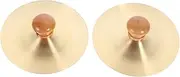 Yardwe Cymbal Hand Instruments Set of 2 Non-toxic for Boys and Girls' Music Education
