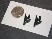 Dollhouse Miniature Metal Wall Sconce Set 1:12 oneinch scale Z119 Dollys Gallery