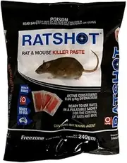 Io Ratshot Blue Rat Mouse Rodent Poison Bait Paste 240gm
