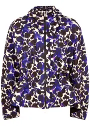 High Meet Up Printed Taffeta Jacket - Blue - 46 (UK14 / L) 46 (UK14 / L)