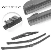 12"+ 22"+18"Front+Rear Wiper Blades Fit 2004-2009 Opel / Holden Astra H (MK5)
