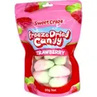 Sweet Craze Strawberry Freeze Dried Candy 50g| Free Shipping |