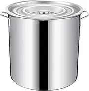 Soup Pot Braised Meat Special Pot Stainless Steel Soup Pot Round Barrel Oil Storage Water Boil Soup Barrel Stew Pot with Lid Large Capacity