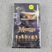 Merlin VHS 1998 Hallmark Clamshell Mideval Fantasy Adventure NEW Sealed