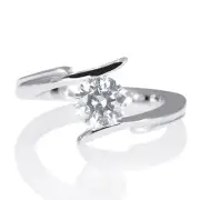 4.00 CT D-F/VVS1 Round Cut Moissanite Engagement Ring 950 Platinum