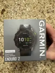 Garmin Enduro 2 Solar Watch Carbon Gray DLC Titanium and Nylon Band (SEALED NEW)
