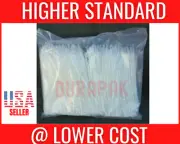 2000 PCS 6" 50 Lbs Natural White Nylon Wire Cable Tie Self Lock Zip Fastening