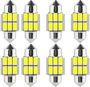 ziyue 8 x 31MM 5730 6SMD Festoon LED Interior Dome Map Lamp Light Bulbs Globe 12V Interior Light Bulbs