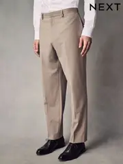 Stone Slim Fit Wool Blend Motionflex Suit Trousers (Q62653) | $107