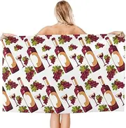 AFHYZY Grape Microfiber Beach Towels for Adults Sand Free Travel Towel Large Quick Dry Towel Lightweight Oversized Bath Towels Absorbent Gym Shower Towels for Bathroom, Pool
