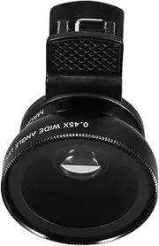 LALAFINA Smartphone Lens Kit Wide Angle Macro Universal Clip-on Camera Lenses Lightweight for Travel