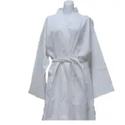 法式寢飾花季 純品良織-高質感簡約時尚華菱格浴袍