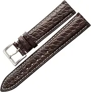 [FENGFENG] TRUSTTWO Luxury Alligator Watchband 18mm 19mm 20mm 22mm Genuine Crocodile Leather Watch Strap Case Compatible with Tissot Compatible with Mido The New