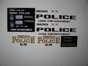 Indio California Police Patrol Vehicle Decals Variety 1:64 two for one money
