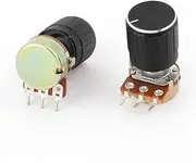 Aexit (Potentiometer) Pcs B5K 5K Ohm 13mm Rotating Shaft Terminals Rotary Audio Single Linear (72ry186qf269) Taper Potentiometer