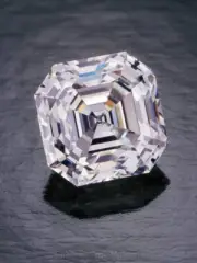 3 Ct Asscher Natural D Color Great Shine Loose Lab Grown Diamond VVS1 Certified