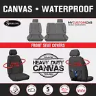 For LDV G10 Van 2015 - 2023 TRADIES Heavy Duty Canvas Front Grey Seat Covers