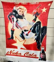 Fallout 3/4/NV/EXTRA LARGE/Nuka Cola/Plush Blanket/Almost 80in x 60in/