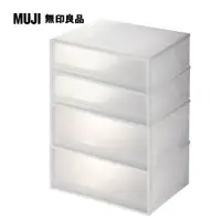 在飛比找PChome24h購物優惠-【MUJI 無印良品】PP衣裝盒4件組(橫式/小/3A/2入