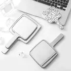 Hand Mirror Handheld Mirror Travel Makeup Mirror Water Ripples Cosmetic Mirror