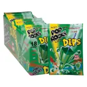 POP ROCKS DIP, Sour Apple Flavor, Fizzy and Fun Candy, 0.33 oz (18-Pack)