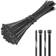 100 Pack Cable Zip Ties, 12 Inch Self-Locking Nylon Cable Ties, Zip Ties Heav...